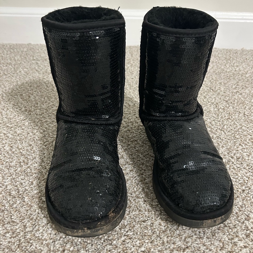 UGG Black Sequin Boots
